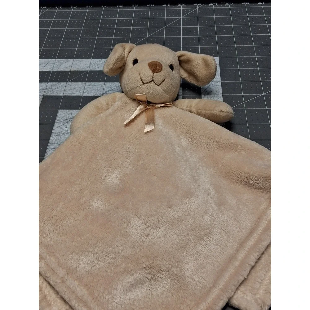 Pro Goleem Puppy Dog Security Blanket Tan Plush Lovey 16x16